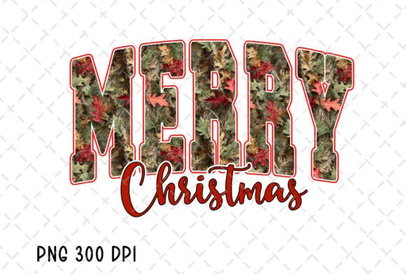 Camo Merry Christmas Varsity PNG: Festive Design with an Edge