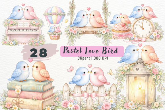 Cute Pastel Love Bird Watercolor Clipart: A Designer's Guide
