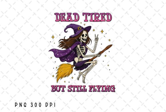 Dead Tired But Still Flying: A Halloween Skeleton Design