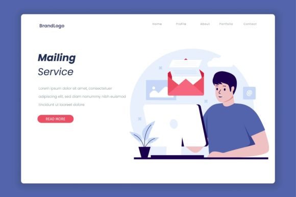 Mailing Service Illustration Concept: Elevate Your Visuals