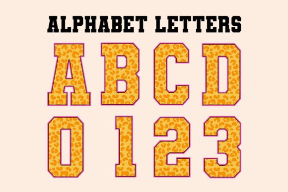 Summer Orange Leopard Alphabet Letters: Bold, Playful, and Unmistakably You