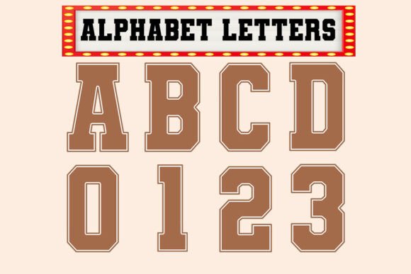 Unlock Your Brand's Voice with Brown Alphabet Varsity Sport Fall Png