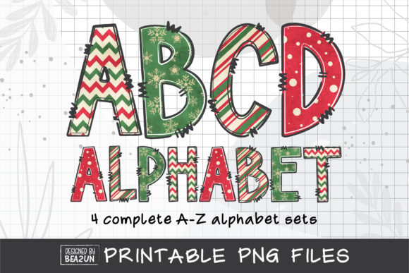 Unlocking Festive Creativity with Vintage Christmas Alphabet Sublimation