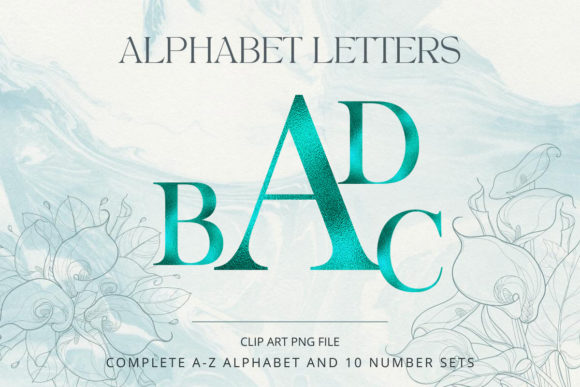 Unlocking Luxury: The Emerald Metallic Alphabet for Designers