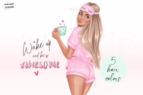 Wake Up and Be Awesome: Styling with Coffee Girl Clipart