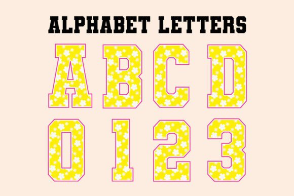 Yellow Daisy Summer Alphabet Letters: A Fresh Take on Display Typography